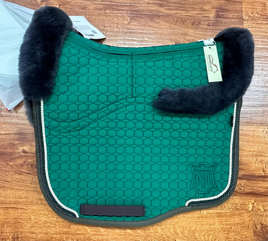 Mattes - Eurofit Dressage Correctional Pad Green with Graphite & Taupe Binding