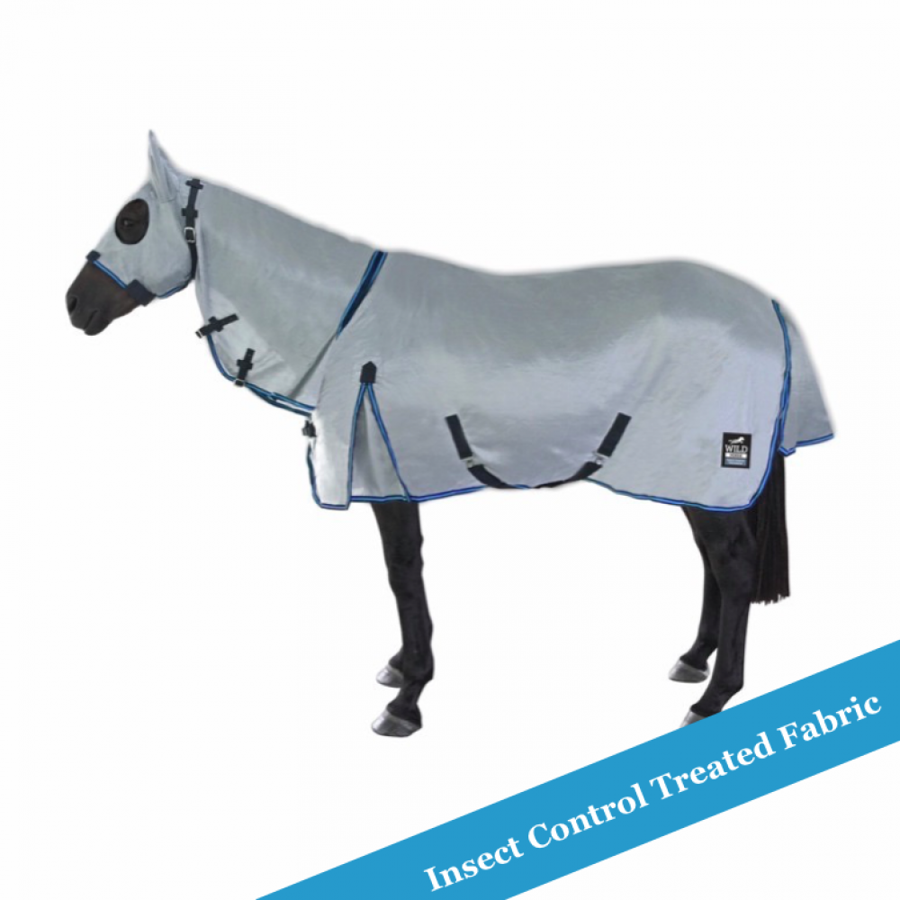 Wild Horse - Insect Control Cool Mesh Rug with Attached Hood.