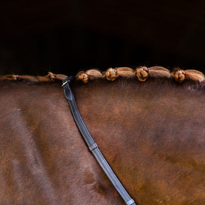 PADDED NAPPA LEATHER REINS (ROLLED)