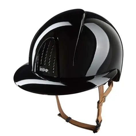 Kep Nova Metal Polish Polo - Black w Beige chin strap