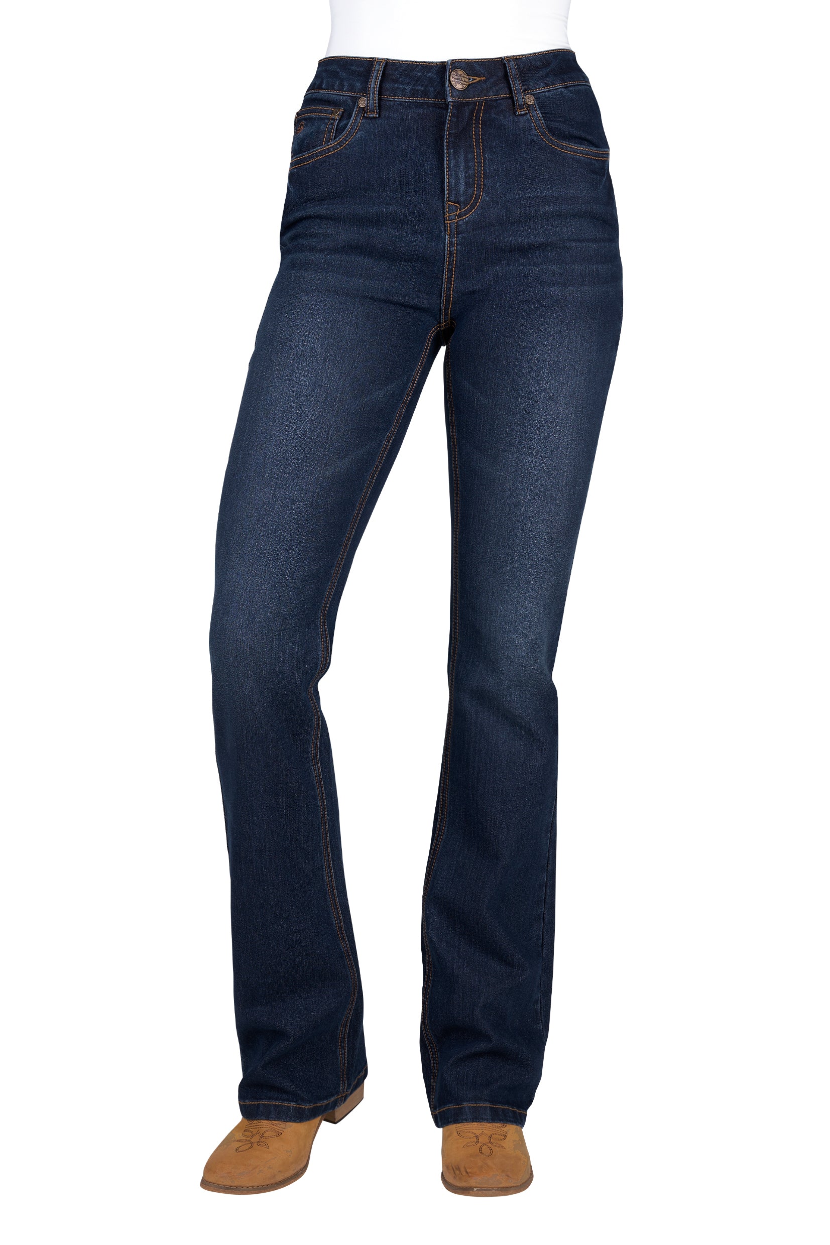 Thomas Cook Sam High Rise Boot Cut Jean 34 Leg