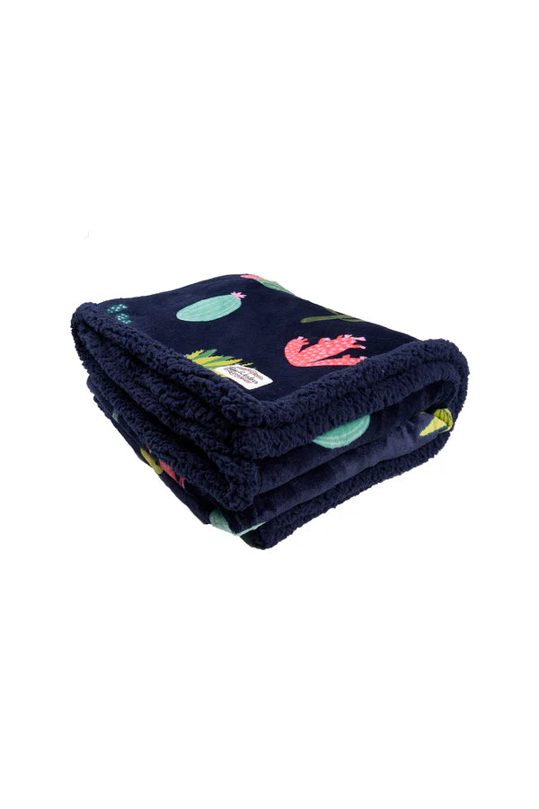 Pure Western Cactus Print Snuggle Rug