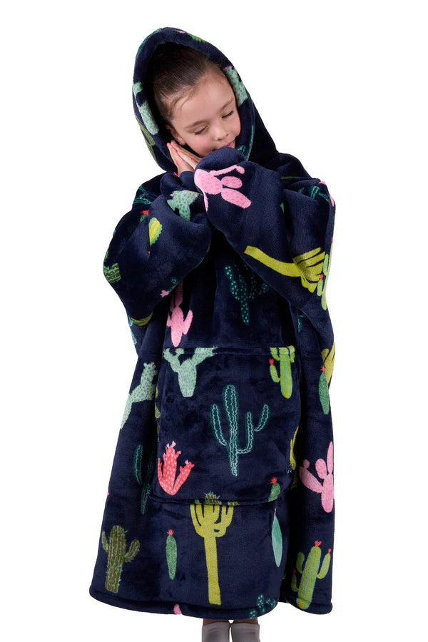 Pure Western Kids Cactus Print Snuggle Hoodie