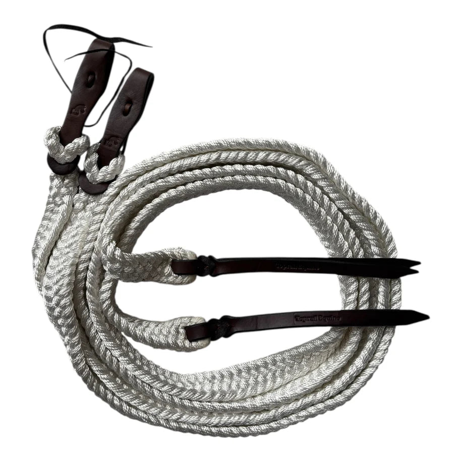 "MULE TAPE" Split Reins with Waterloop ends