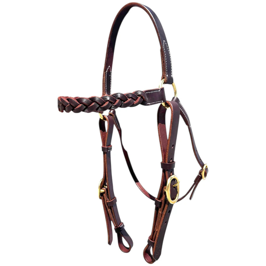 The "KIDMAN" USA Latigo leather Secret Plait bridle
