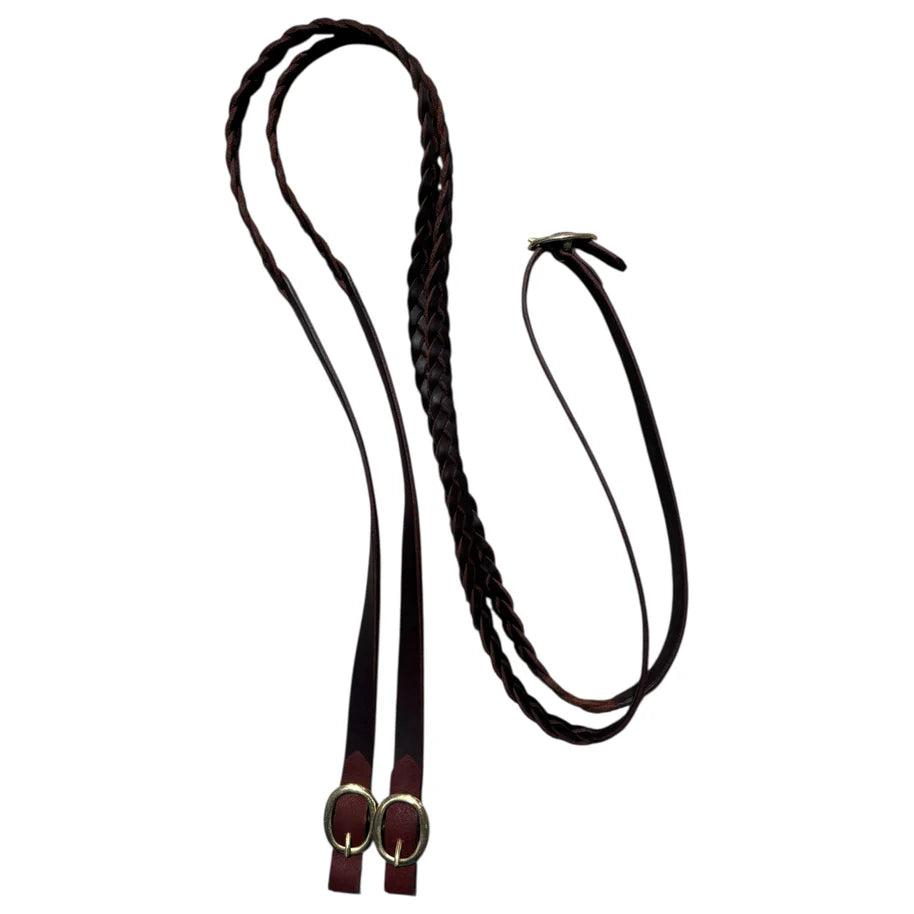 "KIDMAN" Secret Plait Buckle joined reins