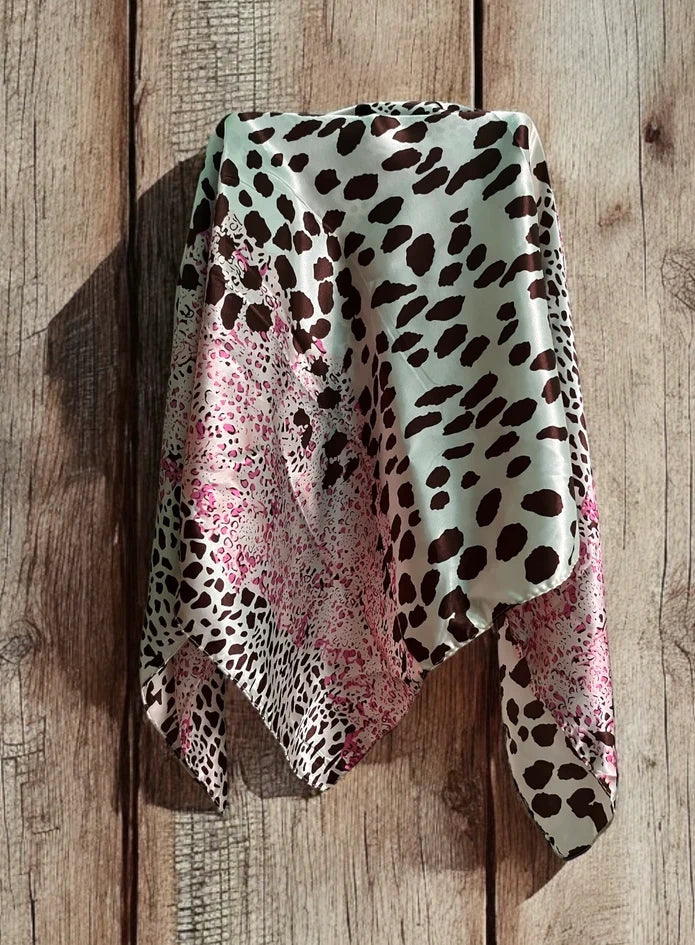 Wild Rag Scarf - Pink Leopard