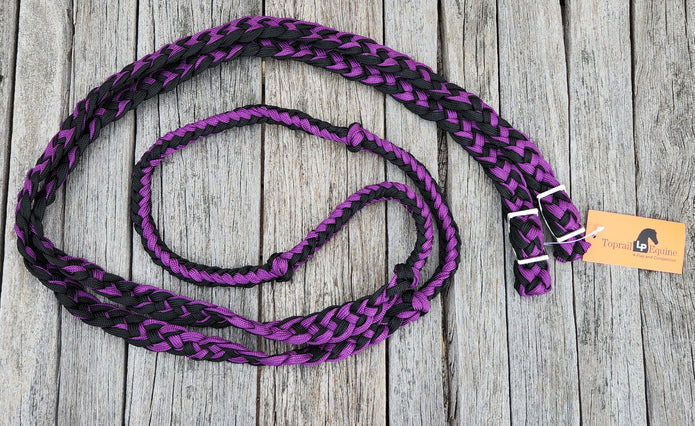 Toprail Equine - Braided Barrel Race Reins
