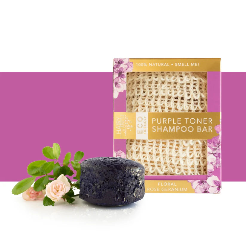 Hairy Pony - Eco-Friendly Purple Toner Shampoo Bar Floral
