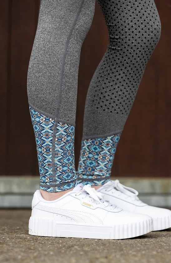 Youth Performance Riding Tights - Grey Phoenix