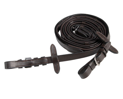 Landsborough Leather Soft Grip Reins w/Stoppers