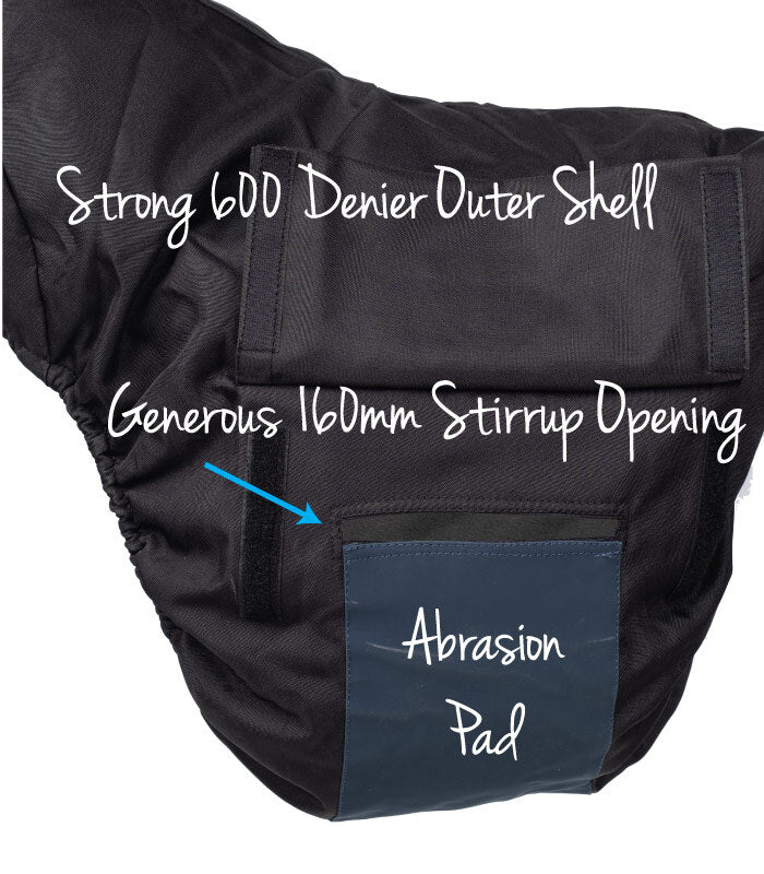 Delzani Deluxe Saddle Cover with Stirrup Pockets