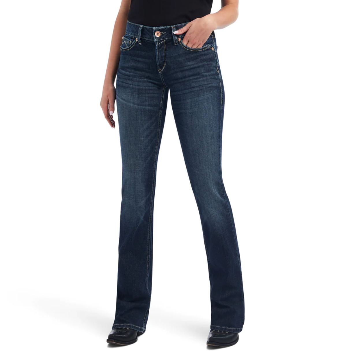 Ariat Womens Real Perfect Rise Boot Cut Estella Missouri