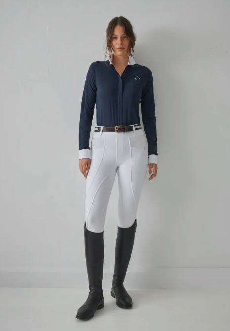 Vala - Long Sleeve Mesh Show Shirt