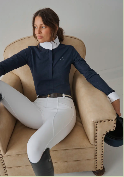 Vala - Long Sleeve Mesh Show Shirt