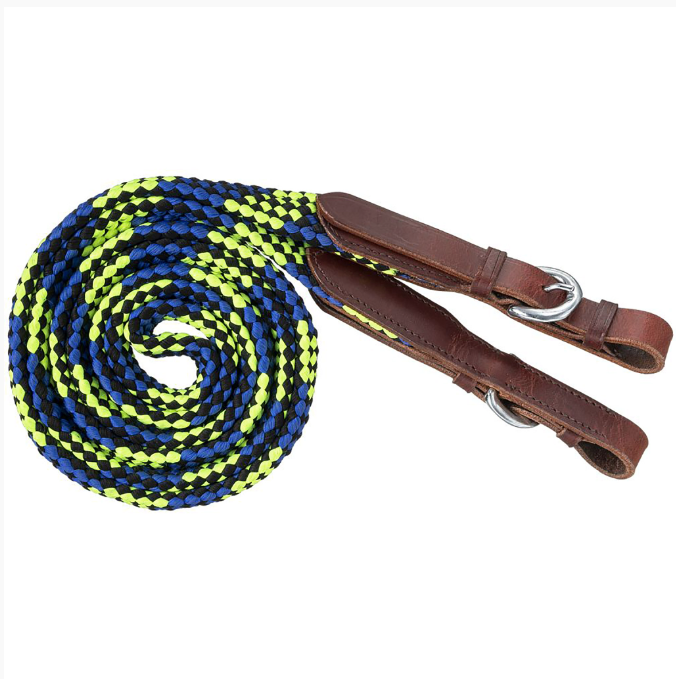 Tough1 7ft Flat Braided Trail Reins