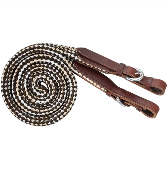 Tough1 7ft Flat Braided Trail Reins