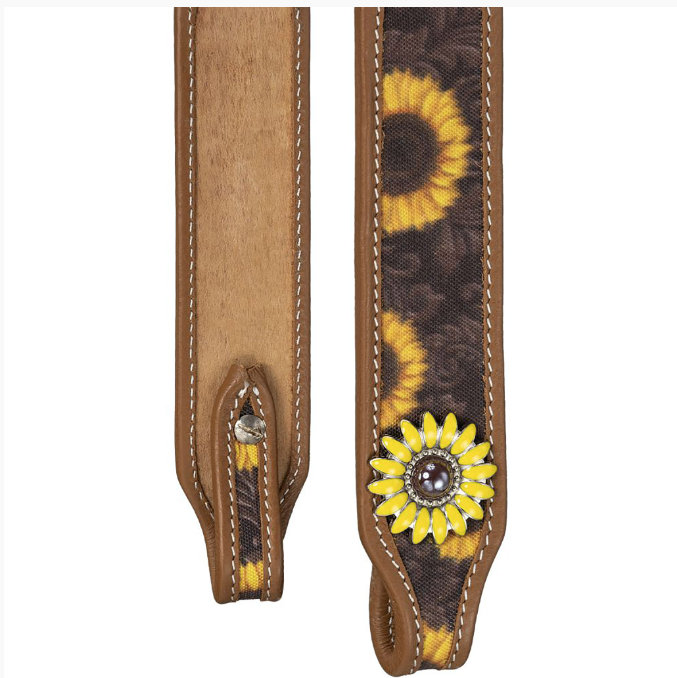 Silver Royal Sunflower Browband Headstall