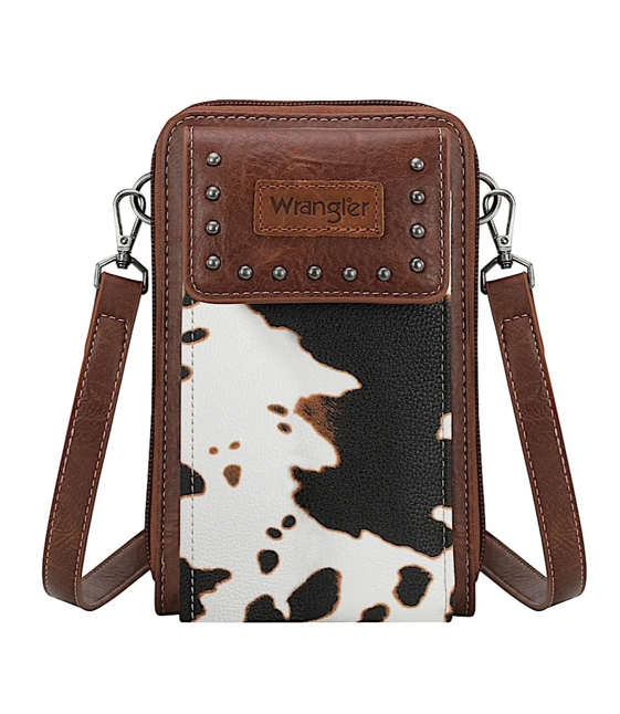 Cow Print Phone Wallet Bag
