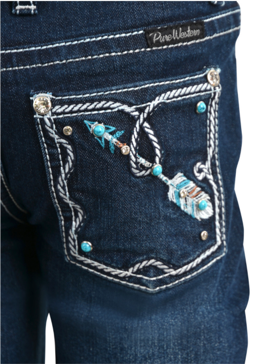 Pure Western Womens Rhian Boot Cut Jean 34