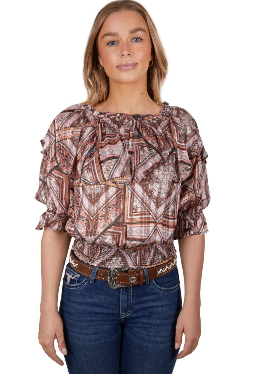 Pure Western Wmns Stevie Blouse