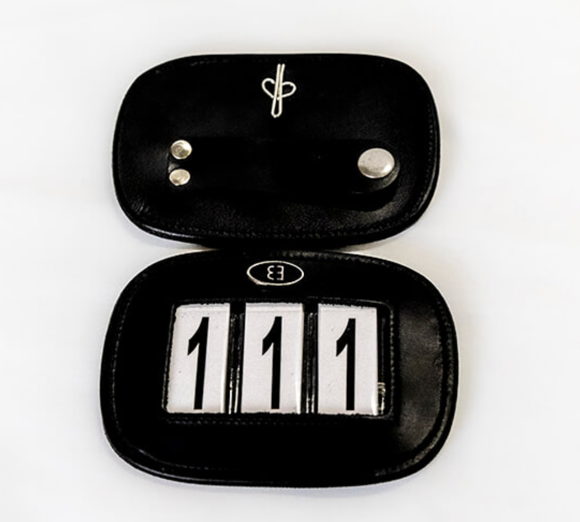 Belle Equestrian Leather Number Holder