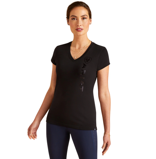 Ariat Wms Vertical Logo SS T Shirt