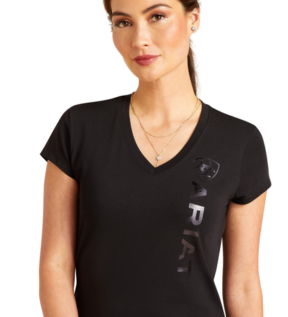 Ariat Wms Vertical Logo SS T Shirt