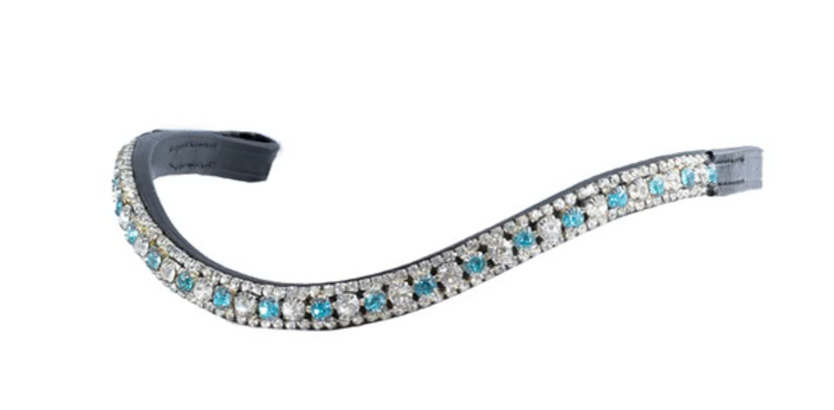 Flexible Fit Crystal Wave Browband Turquoise