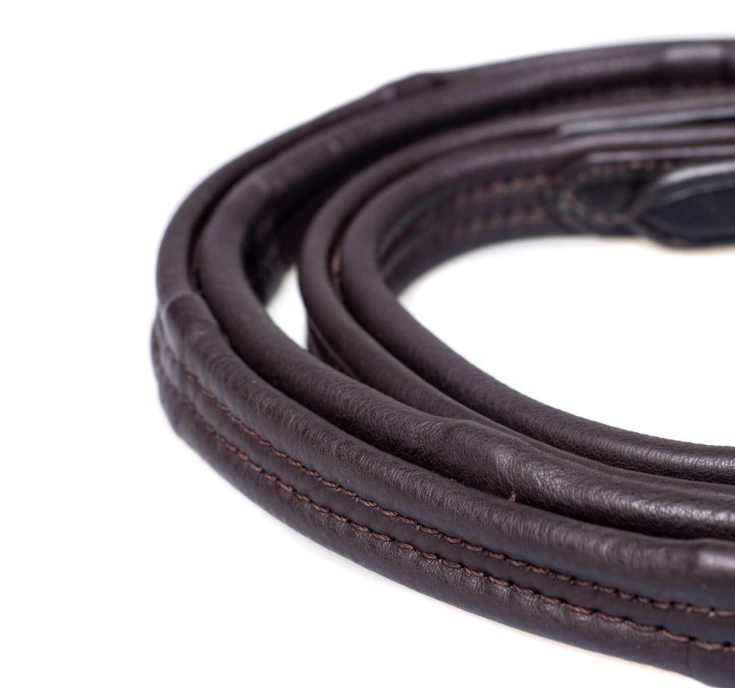 Flexible Fit 5/8 Padded Leather Reins