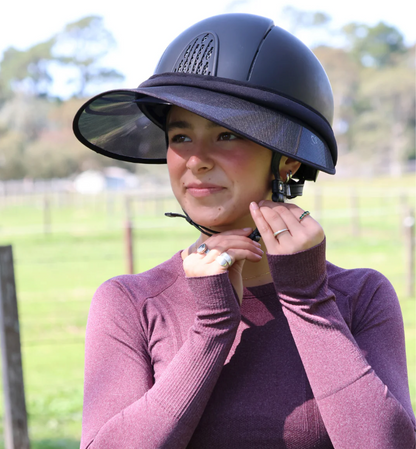 QJ RIDING WEAR SUN VISOR