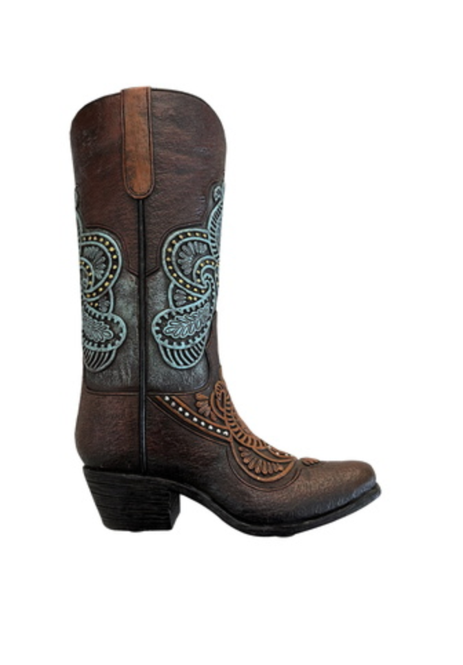 Pure Western Boot Vase