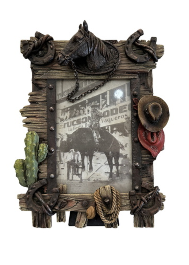 Pure Western Horseshoe Hats Picture Frame
