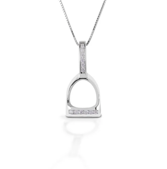 Kelly Herd Necklace English Stirrup Large - Sterling Silver