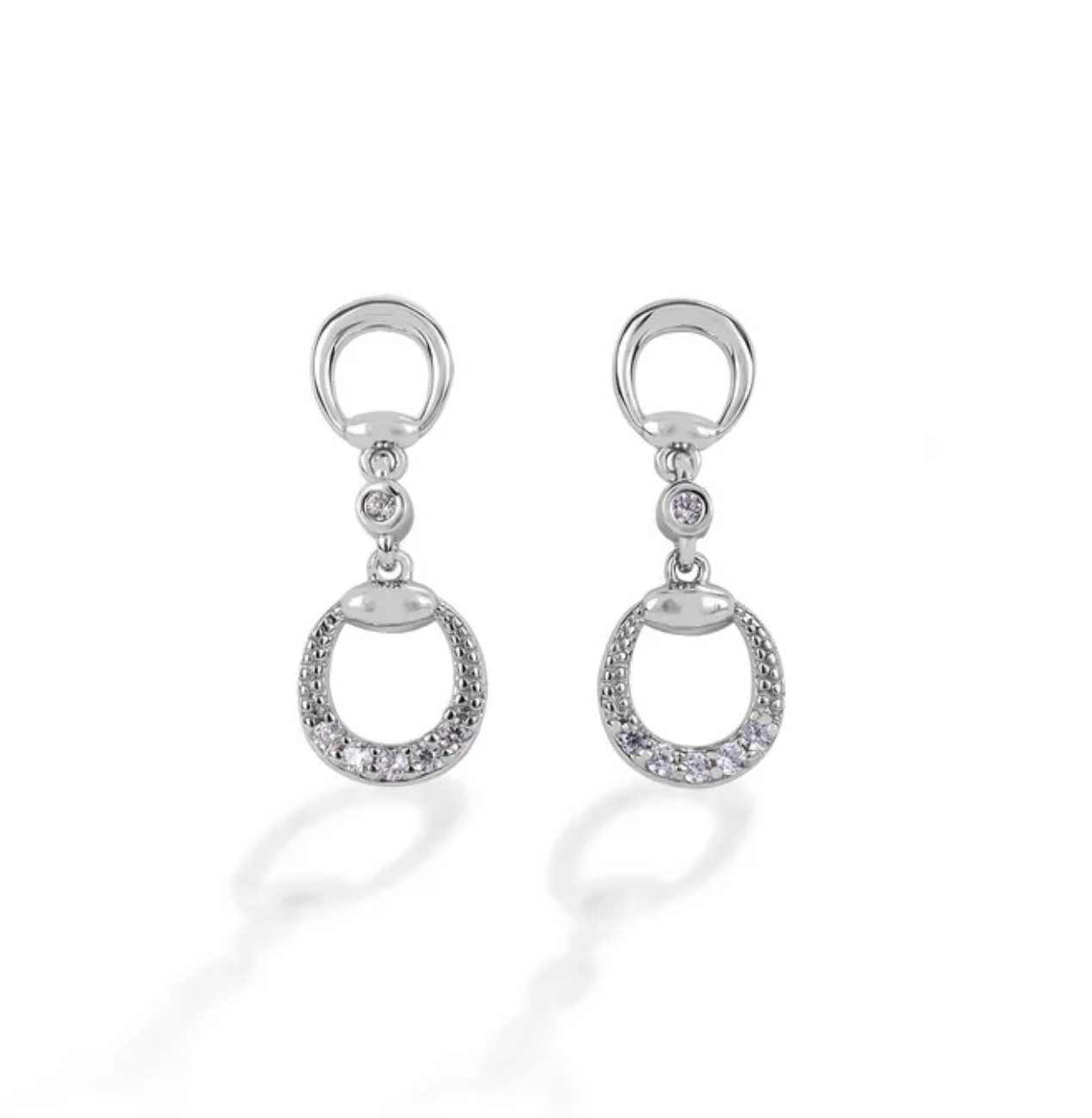 Kelly Herd Earrings Eggbutt Dangle - Sterling Silver