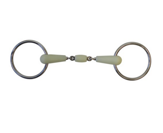Happy Mouth Loose Ring Snaffle w/Double Jointed Mouth