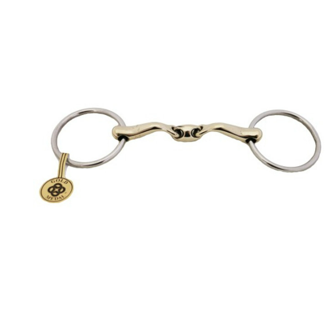 Angled Lozenge Loose Ring Training Snaffle.