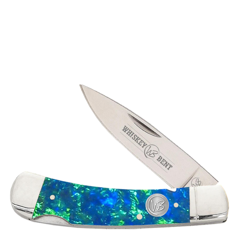 Whiskey Bent Trapper Pocket Knife Single Locking Blade