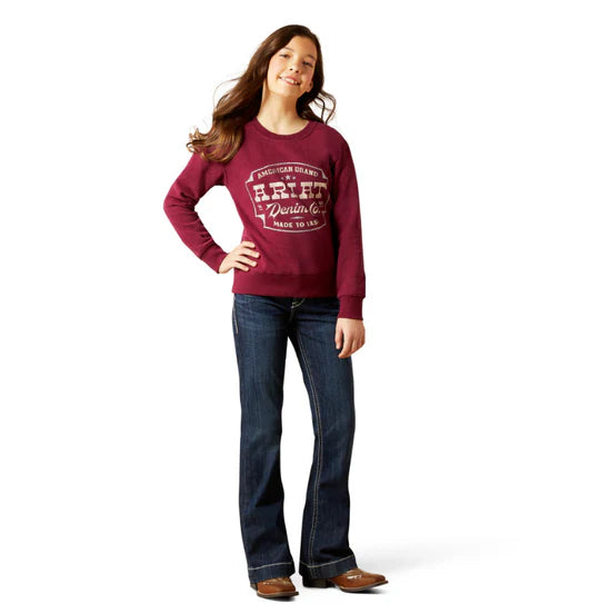 ARIAT GLS EMBLEM SW/SHIRT HEATHER