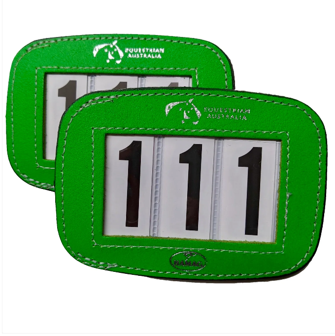 HAMAG STALLION LEATHER 3 DIGIT SADDLE CLOTH HOLDER
