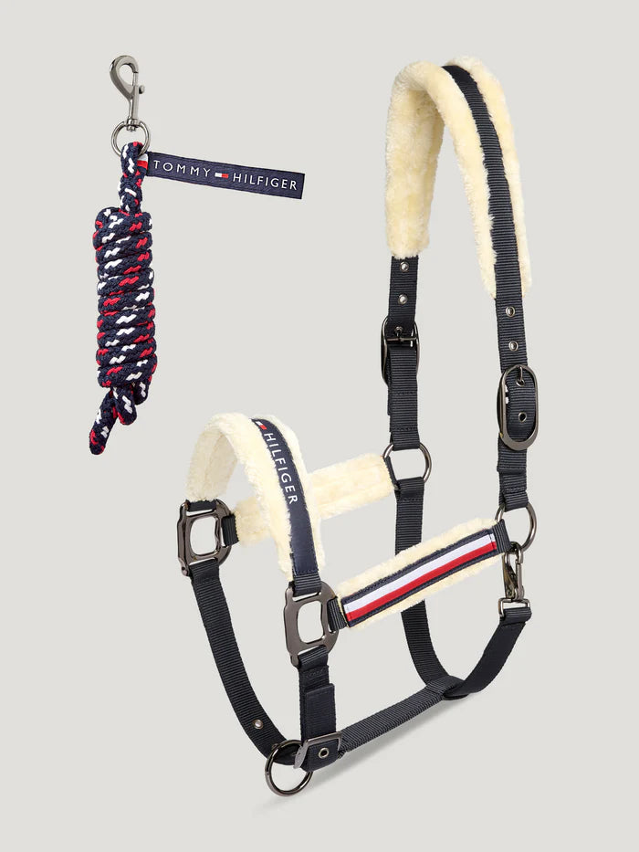 Tommy Hilfiger Kennedy Set Fur Halter & Lead Rope