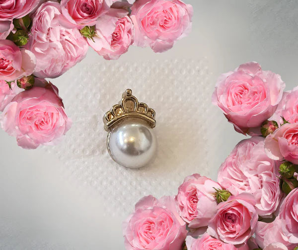 Tie Tack - Pearl and Crown