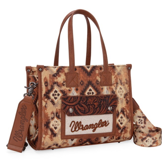 Wrangler Aztec Crossbody Tote Bag