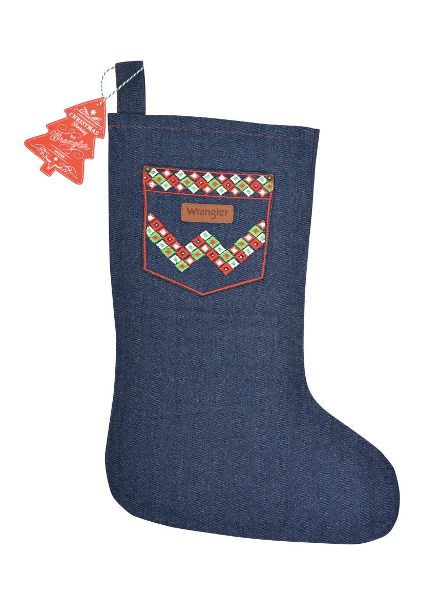 WRANGLER DENIM XMAS STOCKING