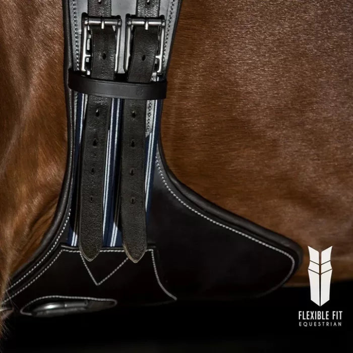 Flexible Fit Anatomical Short Stud Girth Black