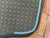 Mattes Euro Fit Dressage Pad with Correctional System, Taupe Sheepskin and Pidgon/ Ice Blue Pipping