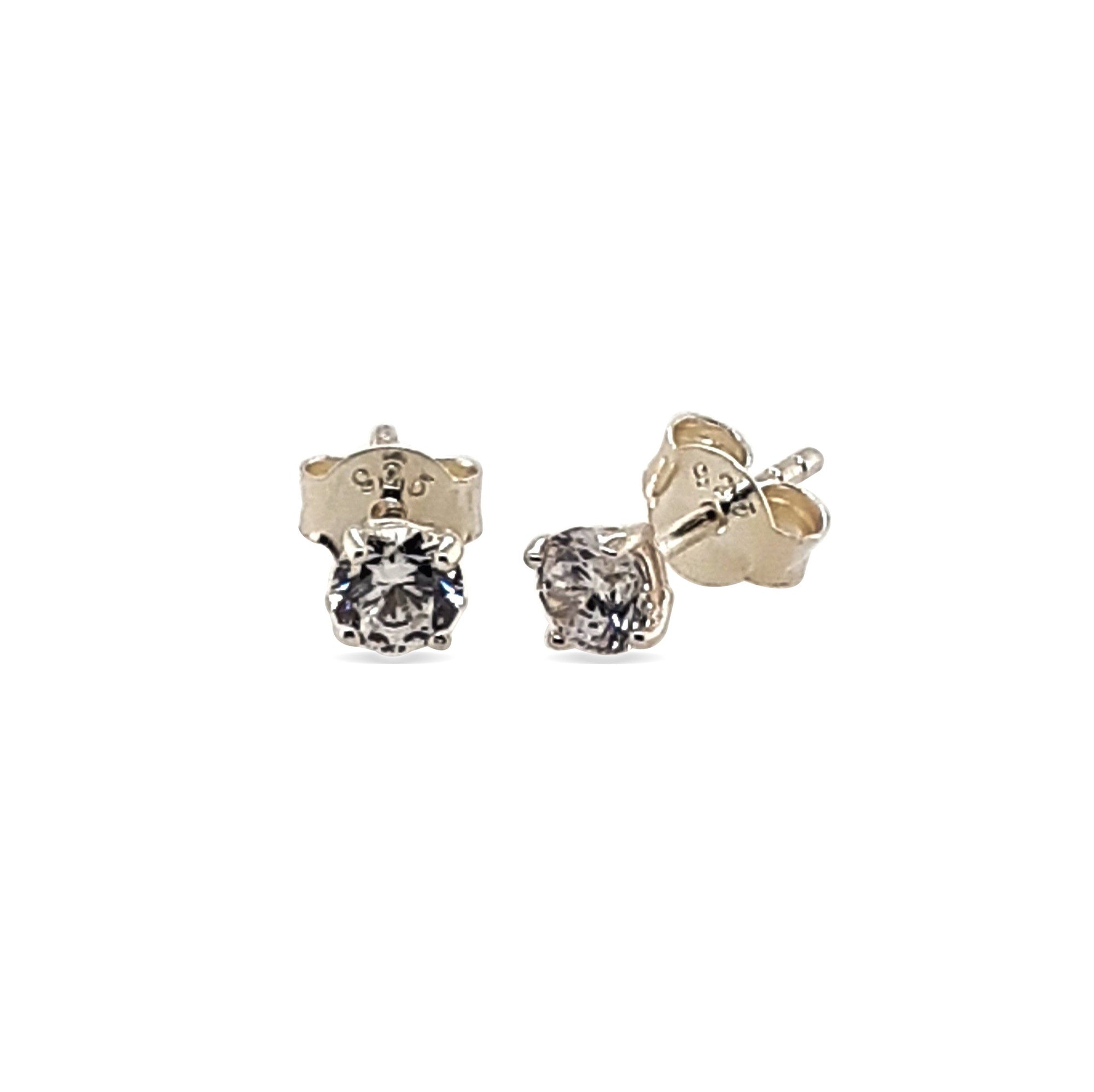 Rounds Earring Studs Cubic Zirconia