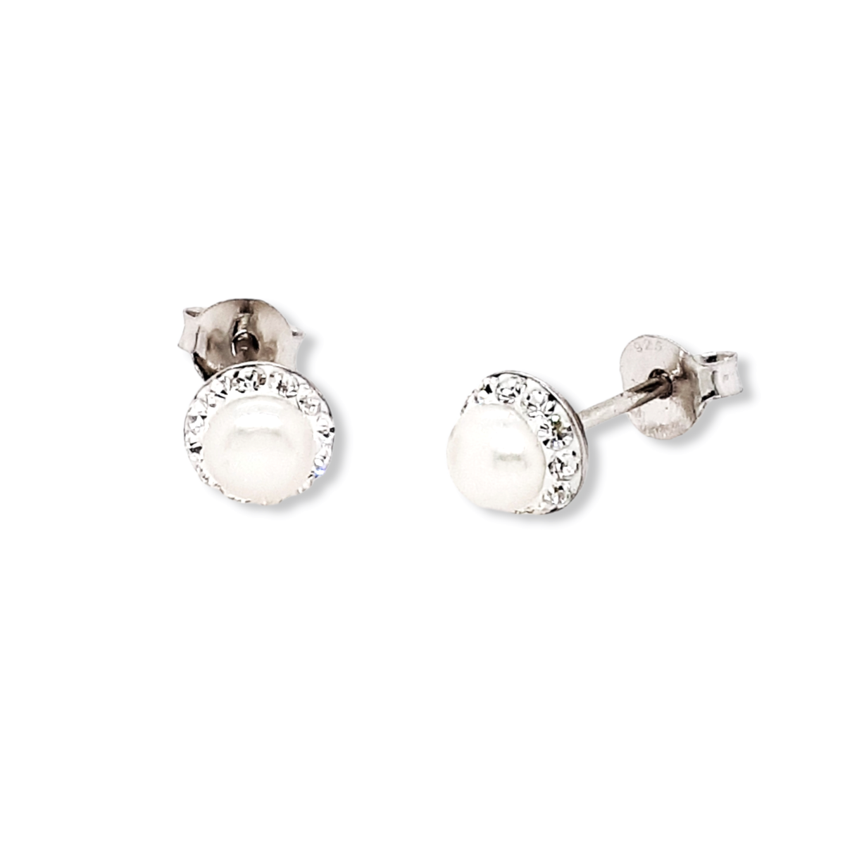 Mountain Creek Jewellery - Earring S/S Fresh Water Pearl with Cubic Zionia Stud