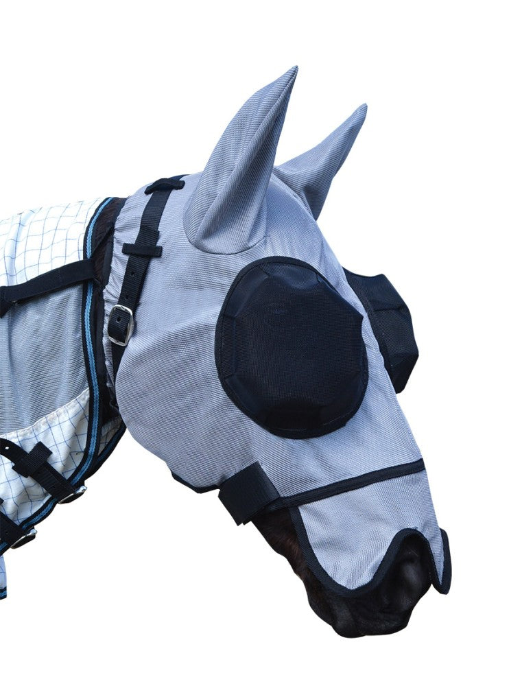 Wild Horse - Cool Mesh Fly Mask Silver Buckle
