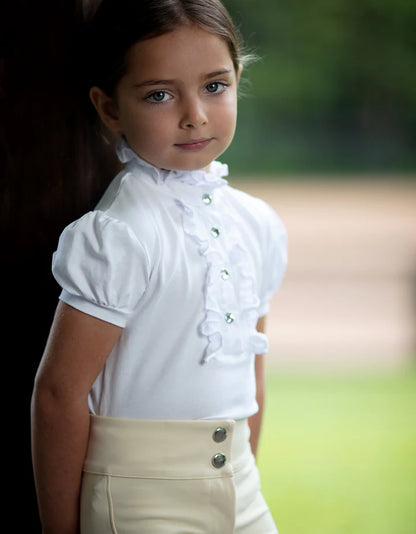 Giddy Up Girl Elsa Ruffle Competition Girls Show Shirt